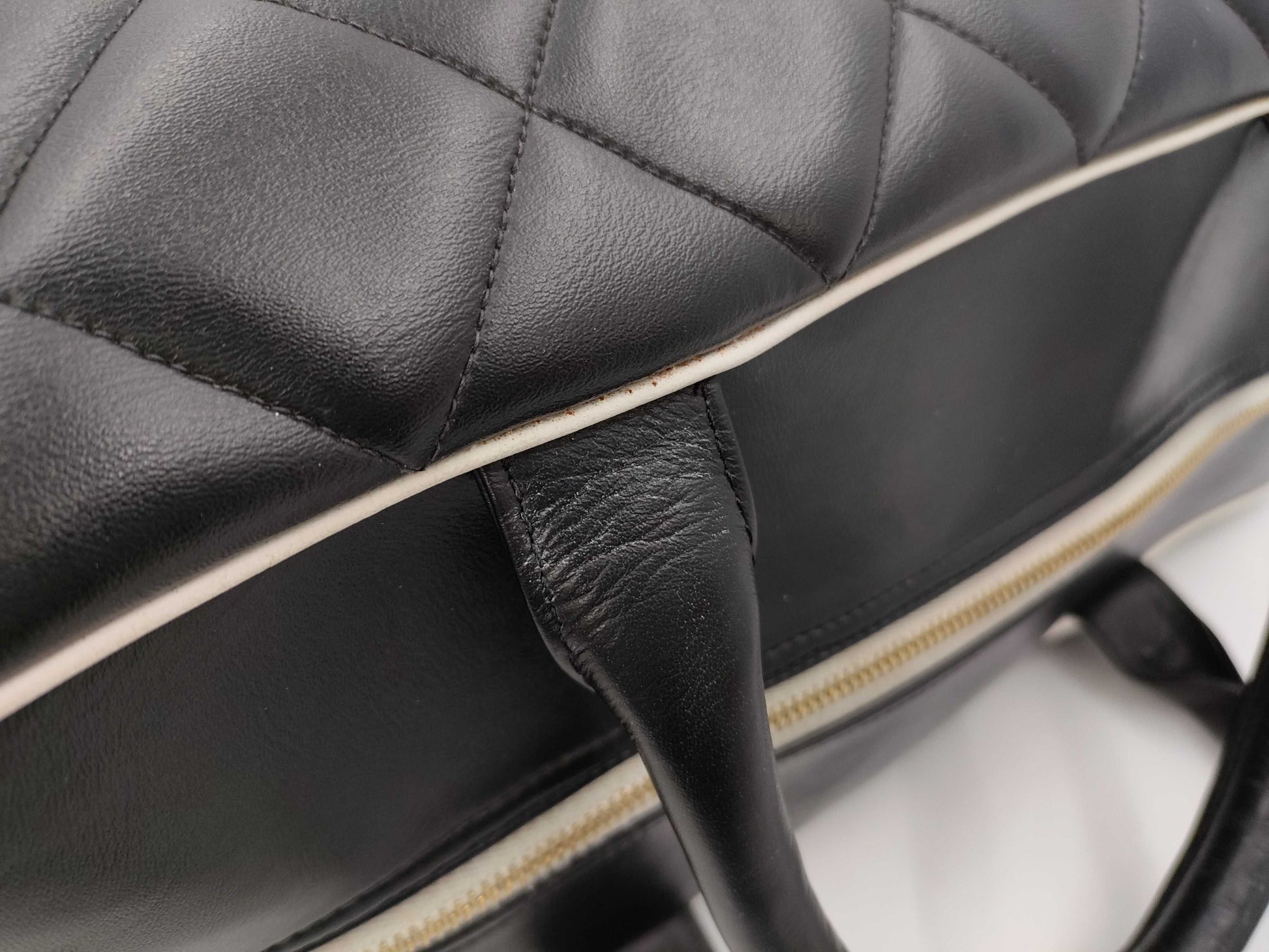 CHANEL Matelasse Lambskin Boston Bag with Seal, No. 3 Boston Bag
