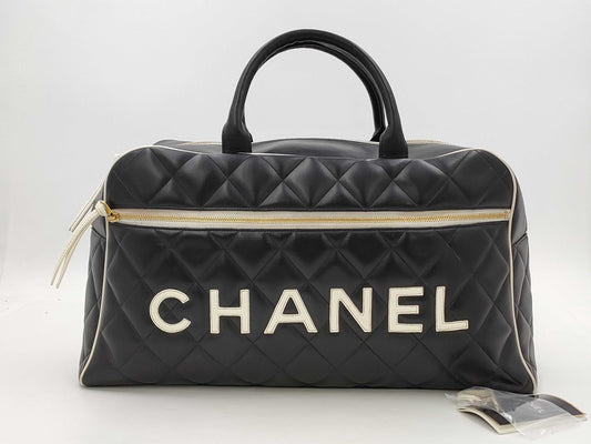 CHANEL Matelasse Lambskin Boston Bag with Seal, No. 3 Boston Bag