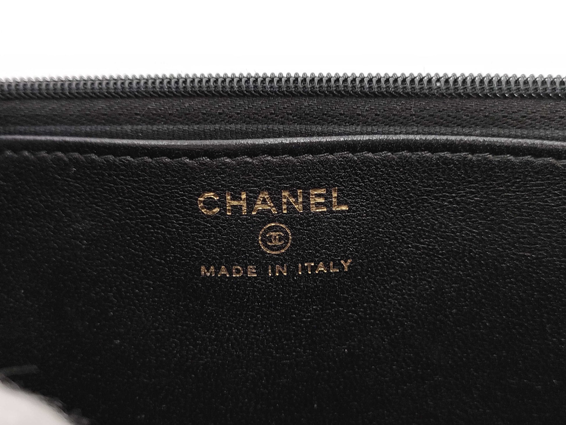 CHANEL CHANEL Lamb Matelasse Chain Black Shoulder Bag with Serial Number