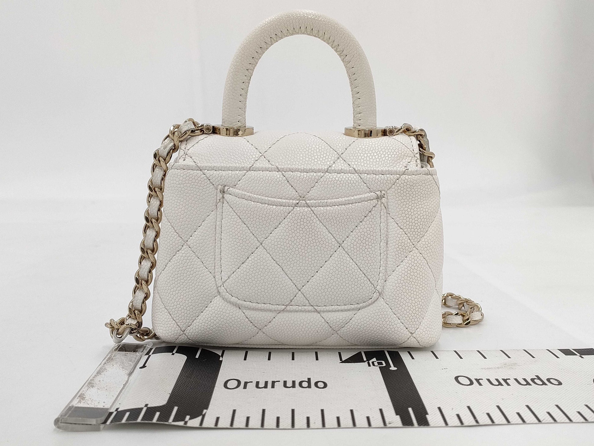 CHANEL Coco Handle Micro Caviar Skin 2-Way Shoulder Bag Random Serial Number Shoulder Bag