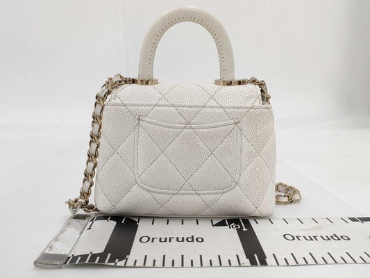 CHANEL Coco Handle Micro Caviar Skin 2-Way Shoulder Bag Random Serial Number Shoulder Bag