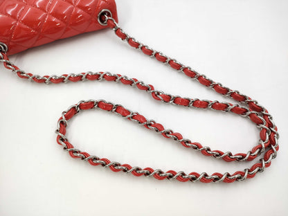 CHANEL CHANEL Mini Matelasse Patent Chain Shoulder Bag