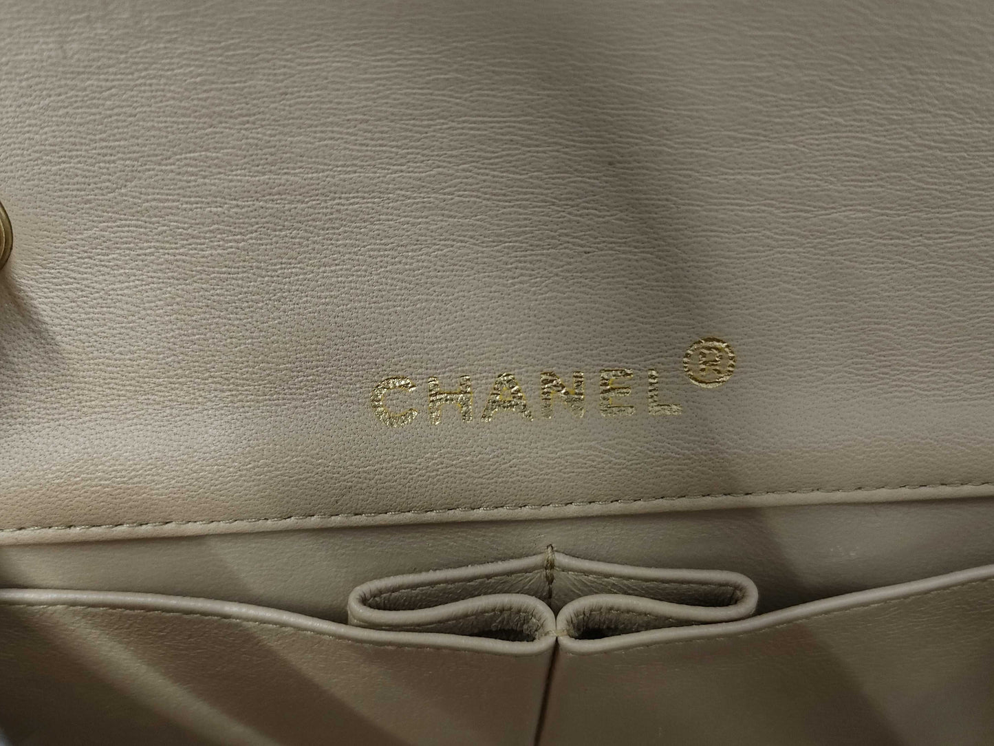 CHANEL Mini Matelasse Full Flap Beige Shoulder Bag 1886145