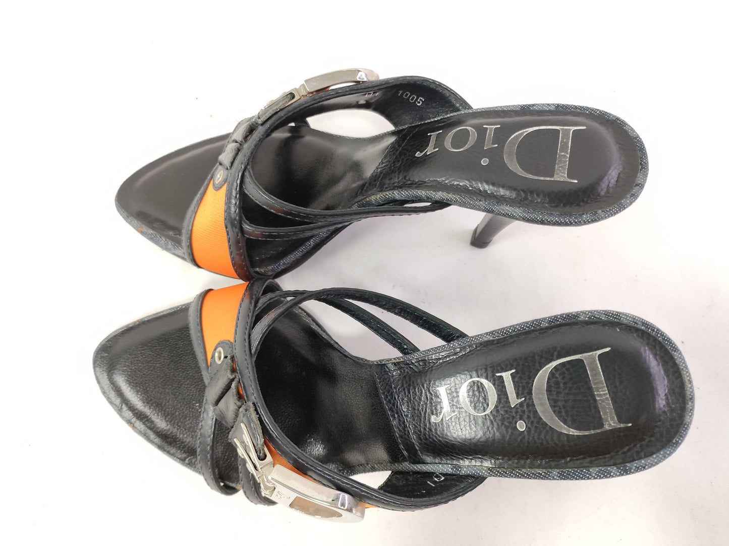 Dior Christian Dior Heel Shoes Pumps Mules Trotter Galliano Period D Metal Sandals