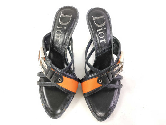 Dior Christian Dior Heel Shoes Pumps Mules Trotter Galliano Period D Metal Sandals