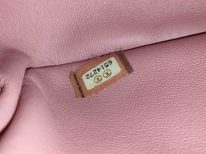 CHANEL Coco Mark Matelasse Enamel Shoulder Bag with Chain, Sticker, Warranty Card, Dust Bag