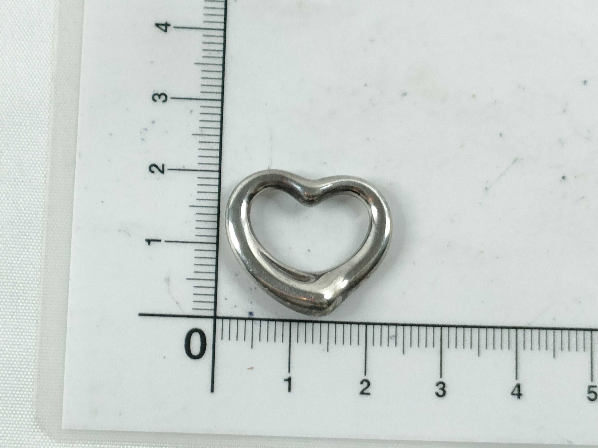 Tiffany & Co. Tiffany Open Heart Necklace Top with Box and Dust Bag