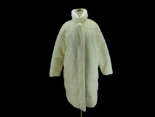 MONCLER Fluffy Boa Long Jacket Size 1