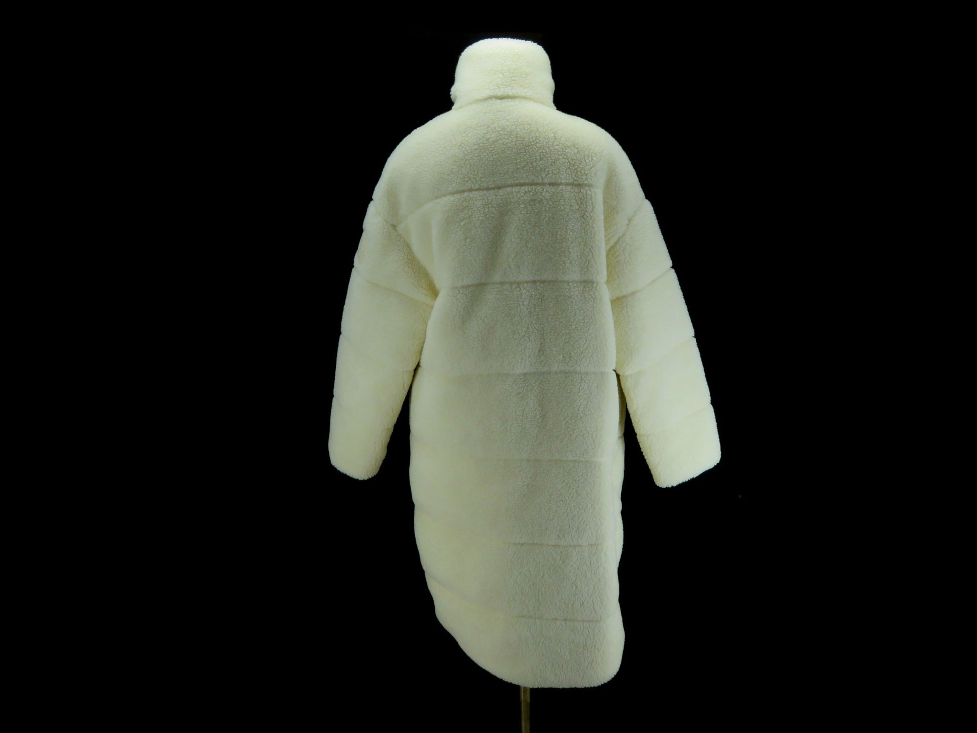 MONCLER Fluffy Boa Long Jacket Size 1