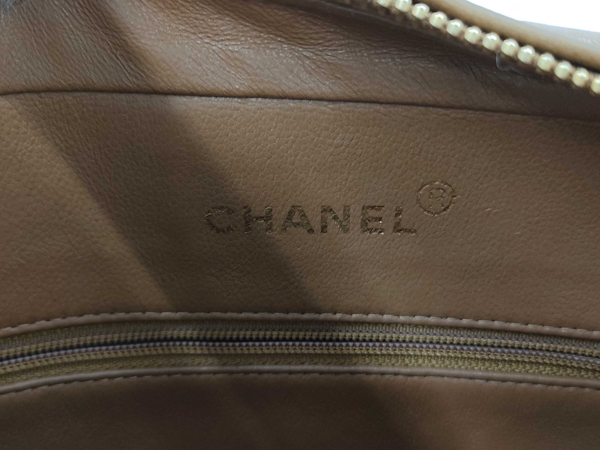 CHANEL V-stitch lambskin fringe shoulder bag
