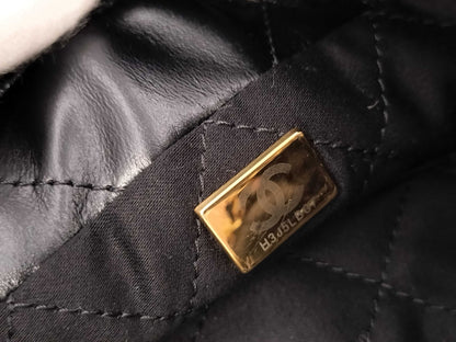 CHANEL Lamb Shiny Calfskin 22 Shoulder Bag, Unused