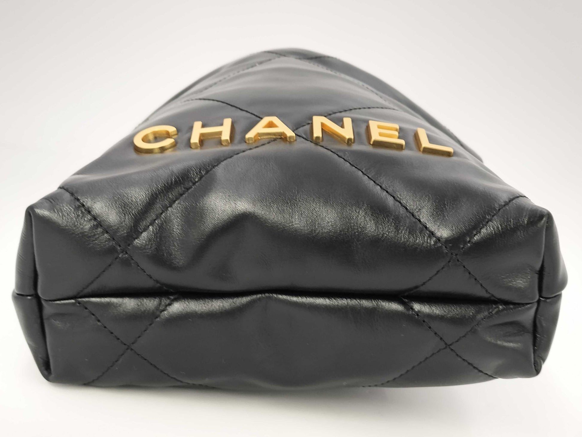 CHANEL Lamb Shiny Calfskin 22 Shoulder Bag, Unused