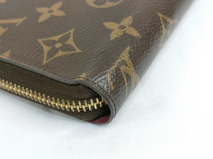 LOUIS VUITTON Monogram Louis Vuitton Mono Zippy Fuchsia G Hardware LM3129 Wallet