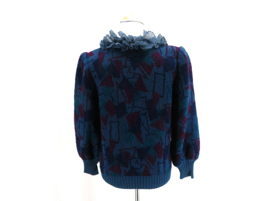 Dior Dior Knit Ruffle Ribbon Top