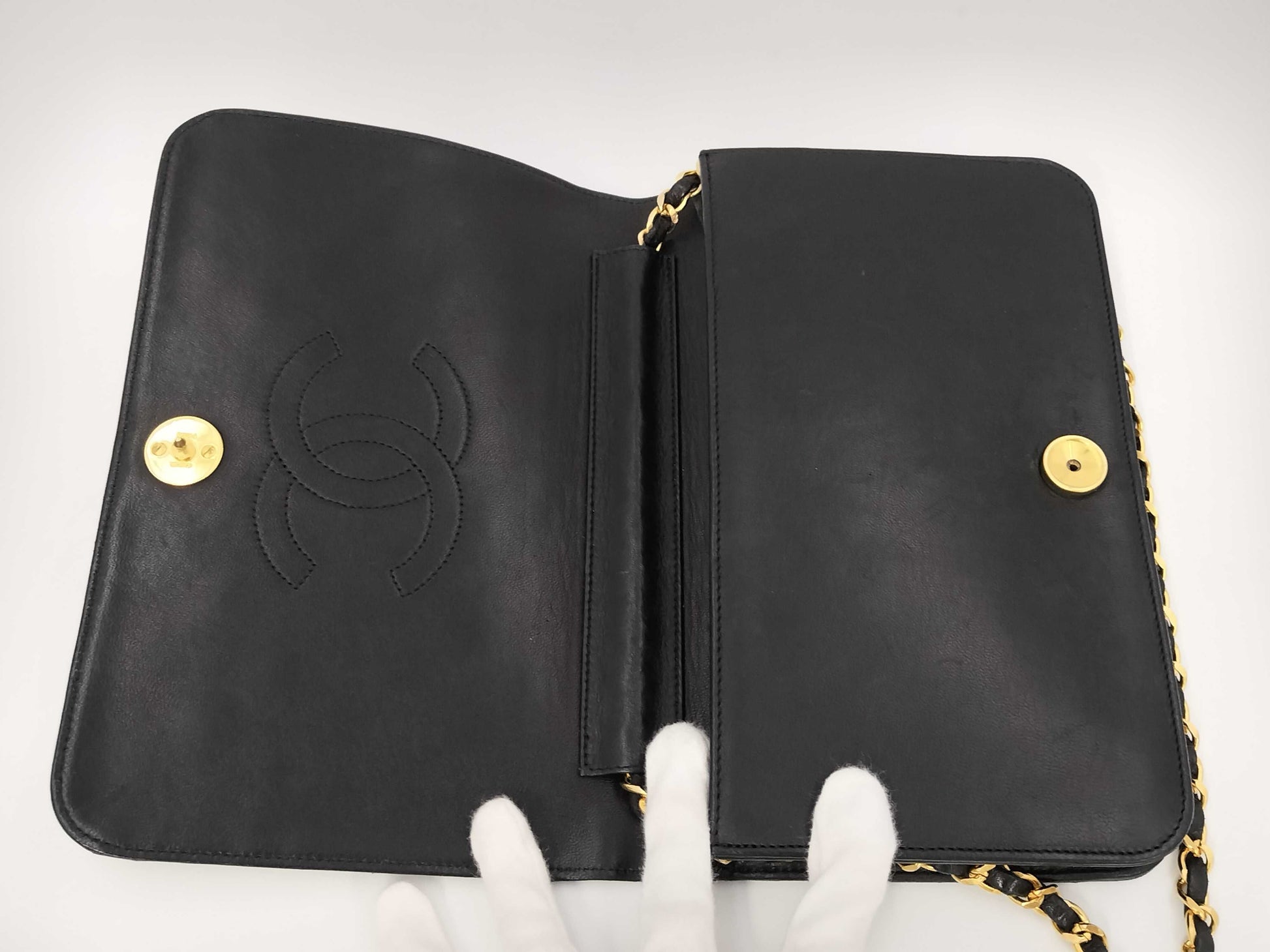 CHANEL Push Lock Shoulder Bag