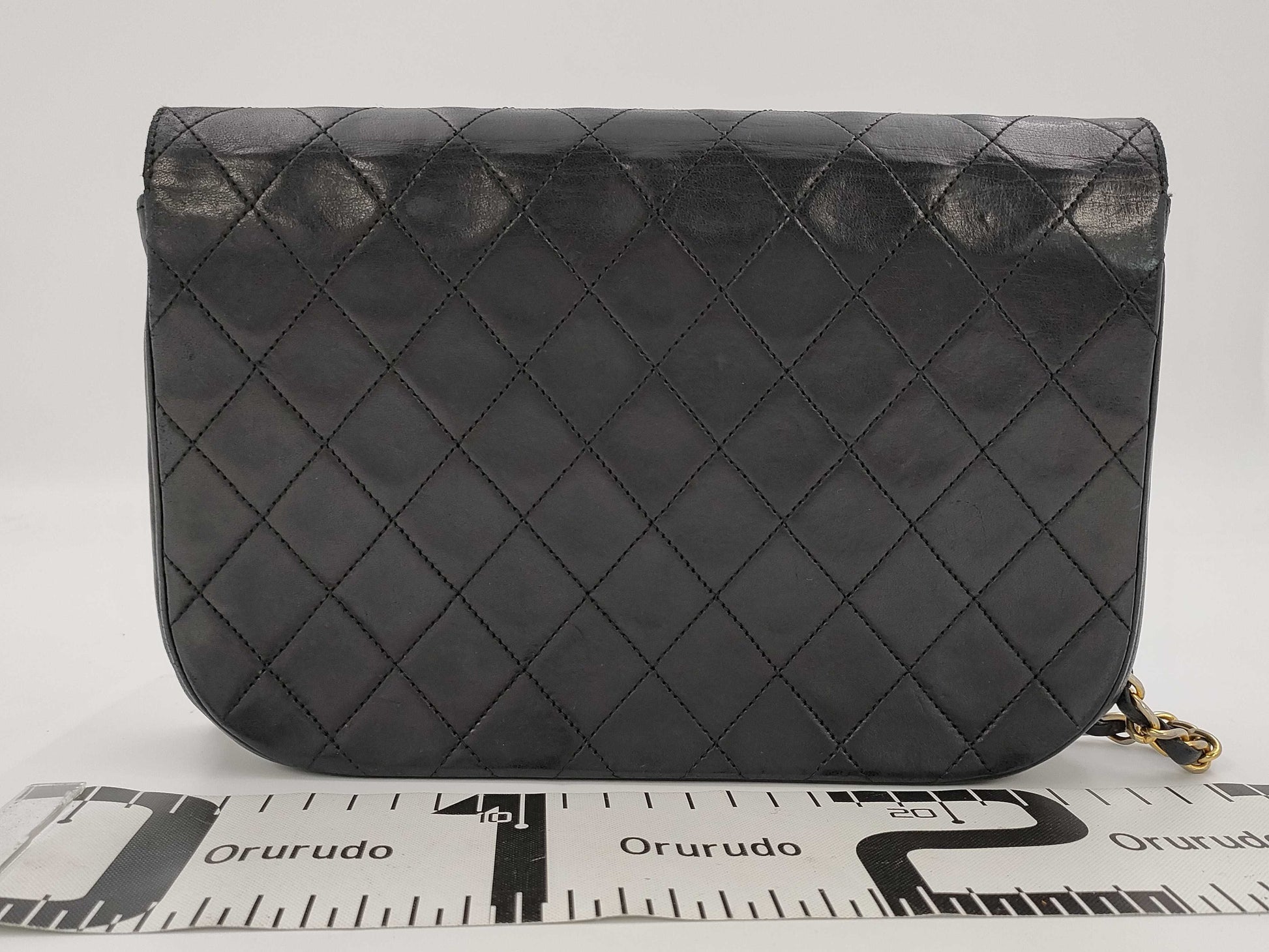 CHANEL Matelasse Lambskin Double Flap Chain Shoulder Bag