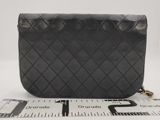 CHANEL Matelasse Lambskin Double Flap Chain Shoulder Bag