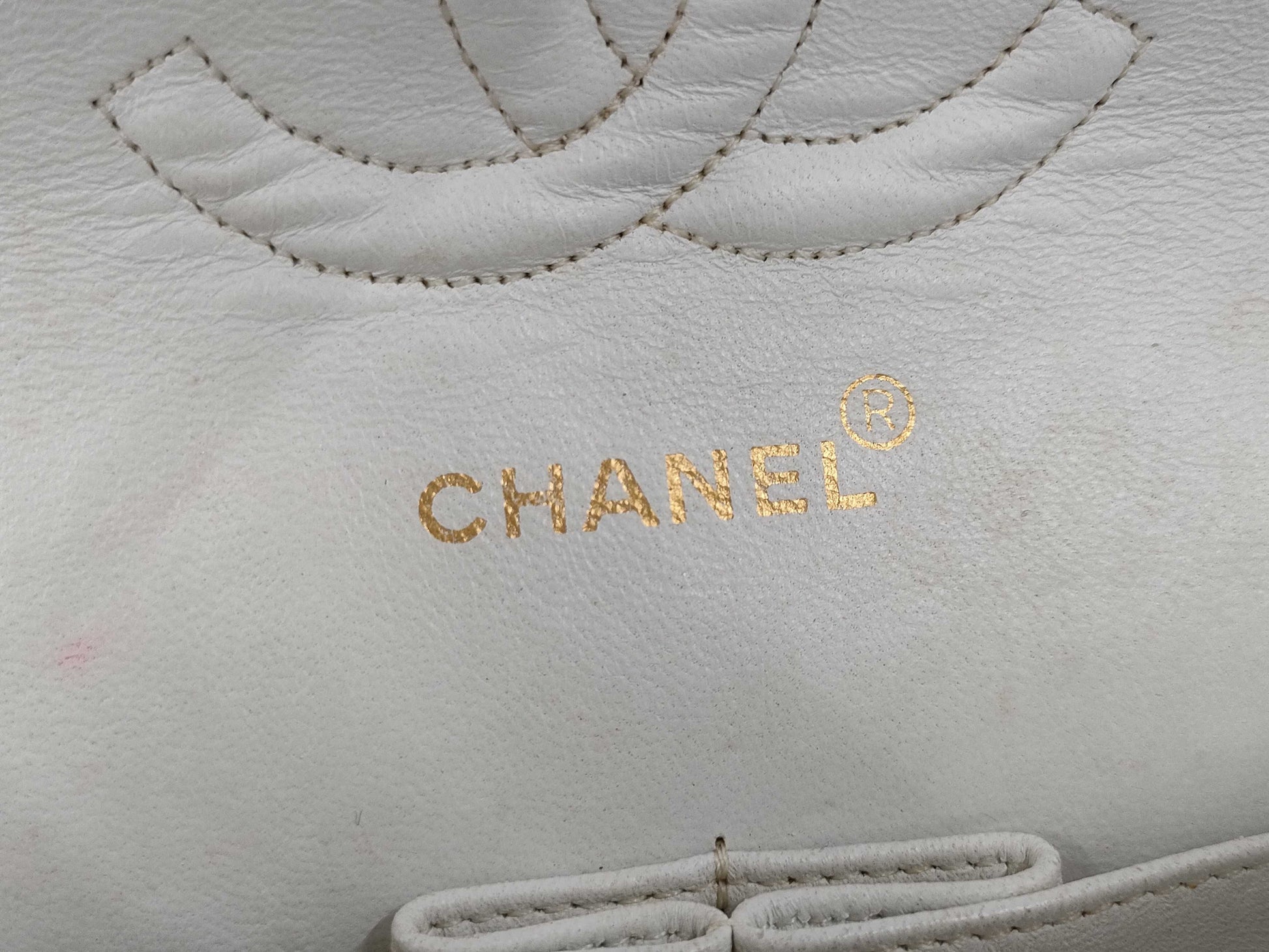 CHANEL Matelasse 25 W Double Flap Chain Shoulder Bag 2081816 with Seal and Card