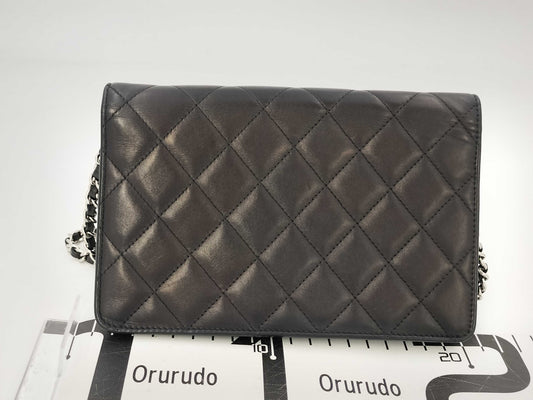 CHANEL Cambon Lamb Matelasse Chain Wallet, 15th Series, with Seal, Shoulder Bag