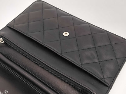 CHANEL Cambon Lamb Matelasse Chain Wallet, 15th Series, with Seal, Shoulder Bag
