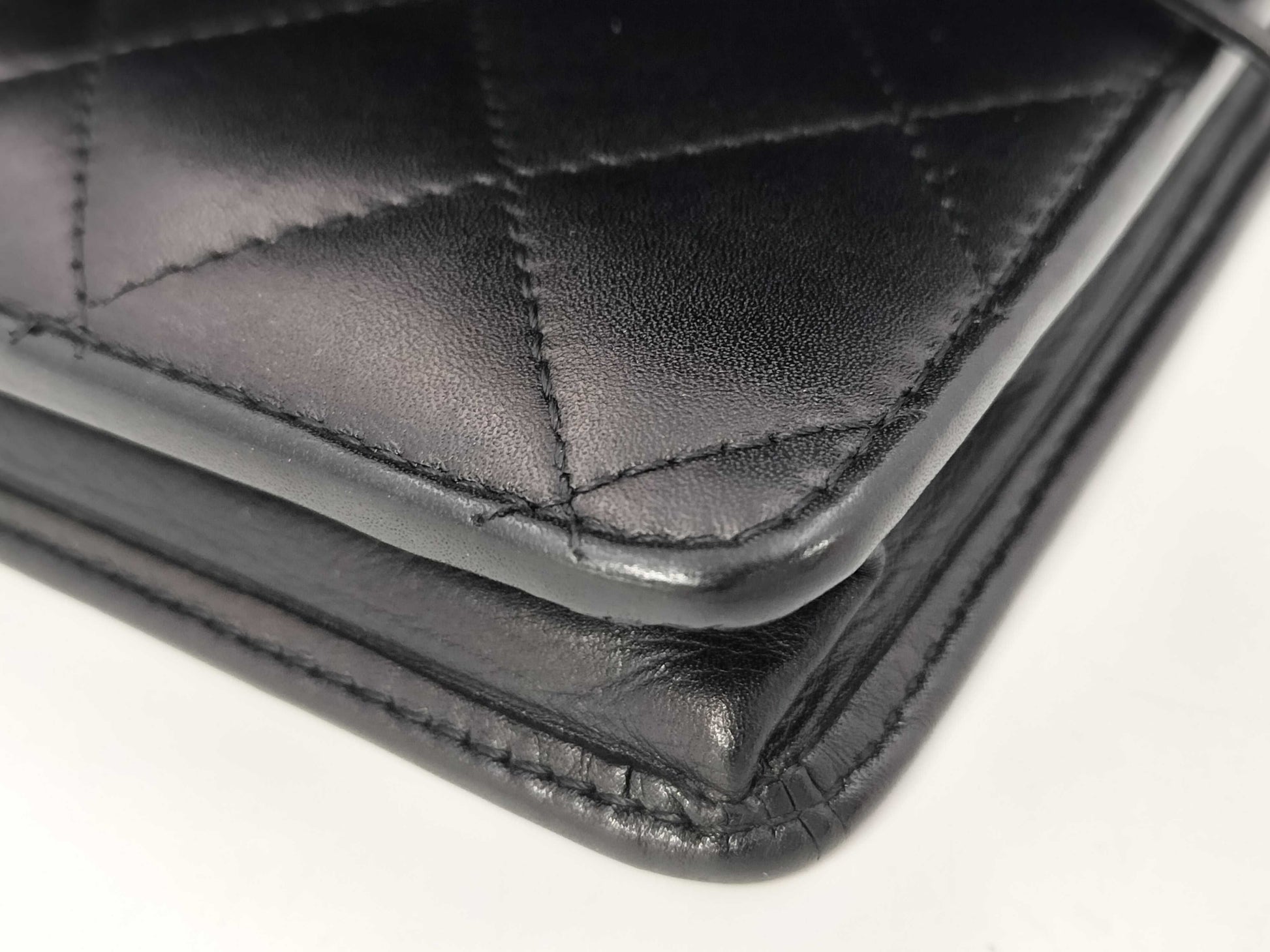 CHANEL Cambon Lamb Matelasse Chain Wallet, 15th Series, with Seal, Shoulder Bag