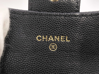 CHANEL CHANEL Matelasse Caviar Leather Chain Wallet, No. 28, with bag and sticker, Shoulder Bag