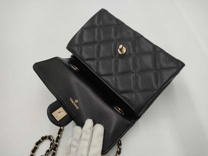 CHANEL CHANEL Top Handle/Matelasse AP4568 Grained Calfskin Shoulder Bag