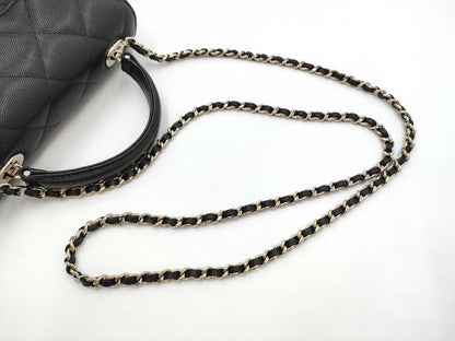 CHANEL CHANEL Top Handle/Matelasse AP4568 Grained Calfskin Shoulder Bag