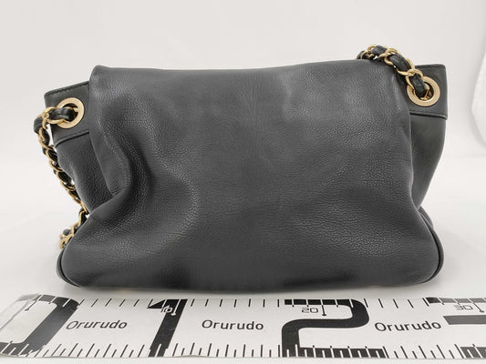CHANEL CHANEL Chain Shoulder Bag with Vintage Gold Hardware and Studs, Lambskin