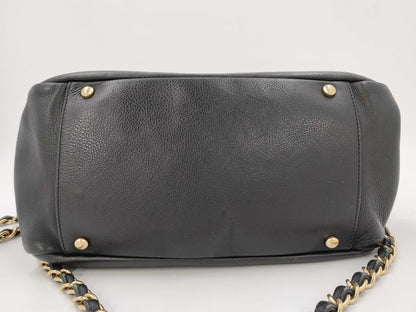 CHANEL CHANEL Chain Shoulder Bag with Vintage Gold Hardware and Studs, Lambskin