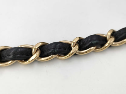 CHANEL CHANEL Chain Shoulder Bag with Vintage Gold Hardware and Studs, Lambskin