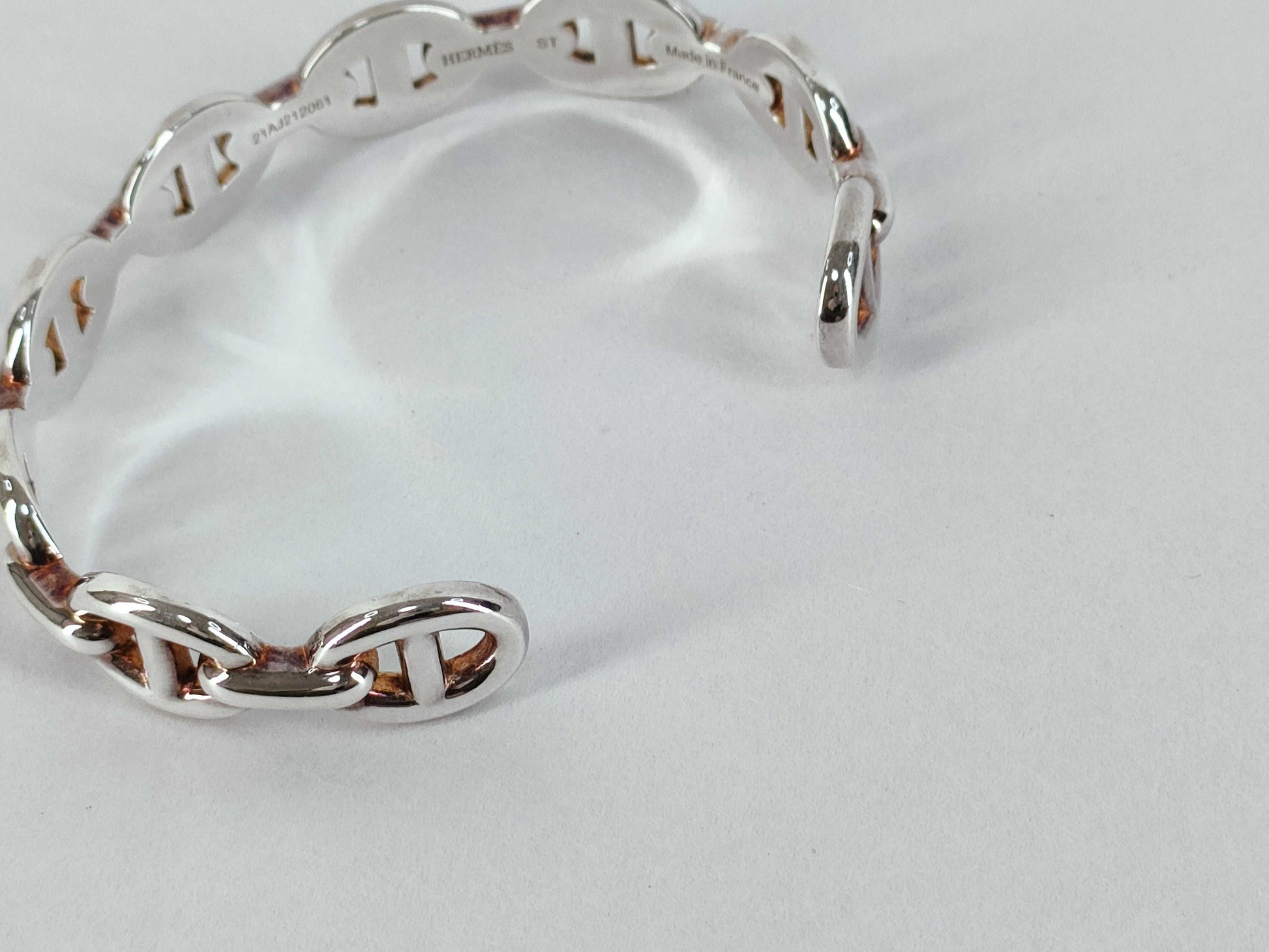 HERMES HERMES Chaine d'Ancre Anchaîne Silver Bracelet/Bangle