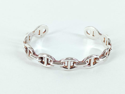 HERMES HERMES Chaine d'Ancre Anchaîne Silver Bracelet/Bangle