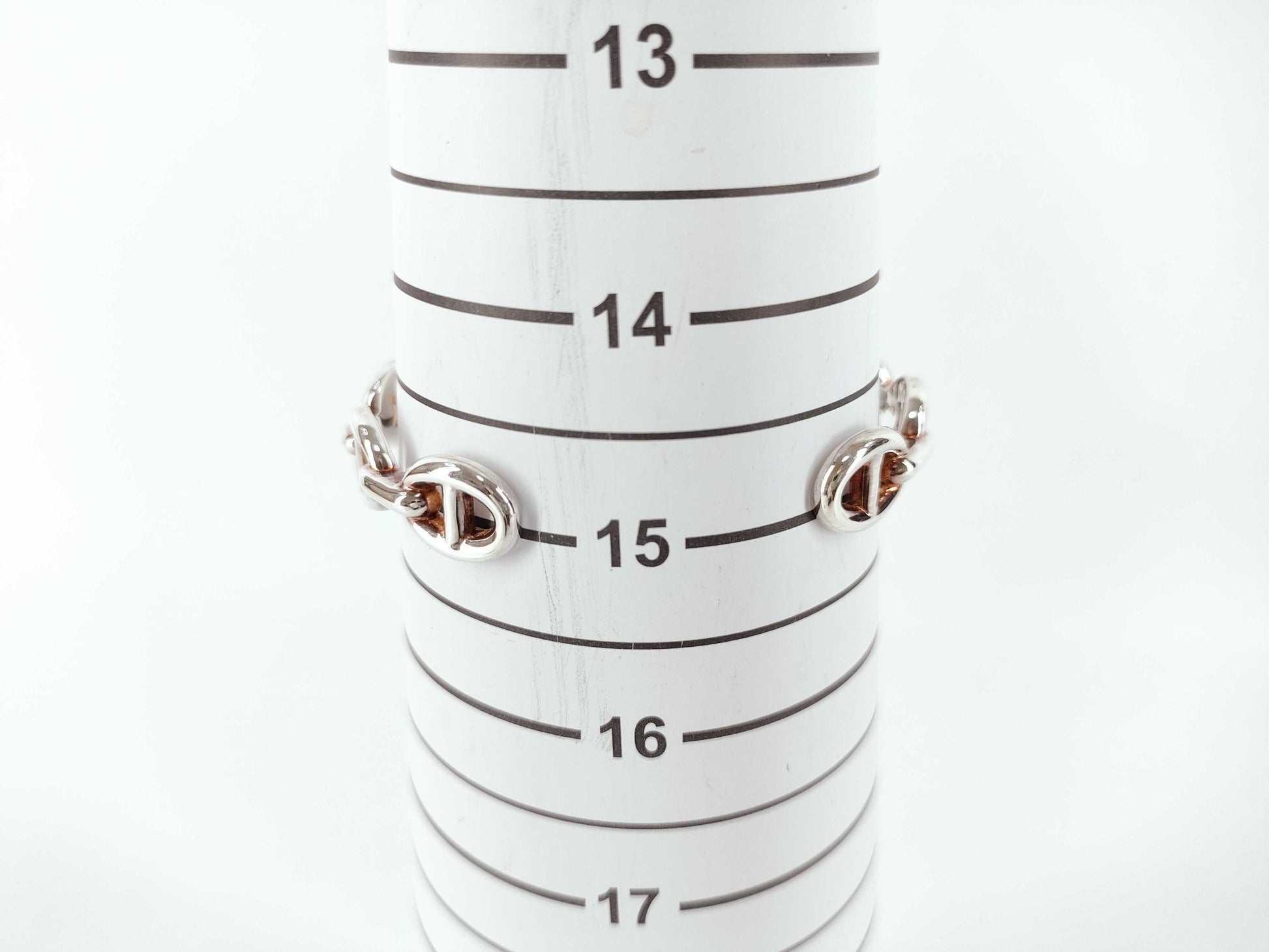 HERMES HERMES Chaine d'Ancre Anchaîne Silver Bracelet/Bangle