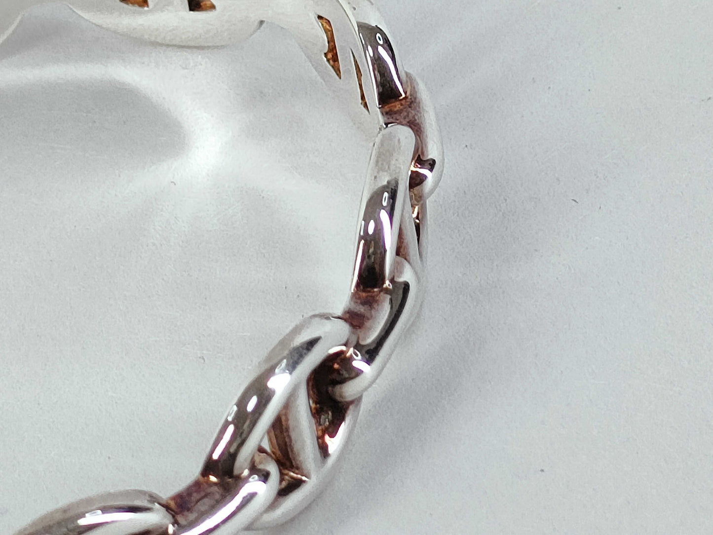 HERMES HERMES Chaine d'Ancre Anchaîne Silver Bracelet/Bangle