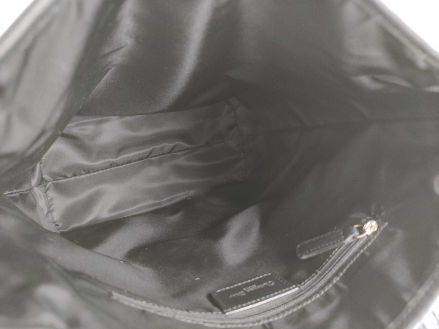 Dior Trotter Tote Bag, Silver Hardware, Canvas, Black Tote Bag