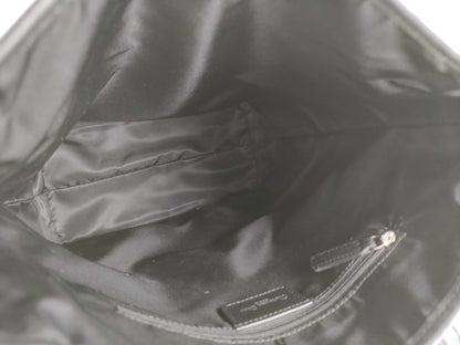 Dior Trotter Tote Bag, Silver Hardware, Canvas, Black Tote Bag