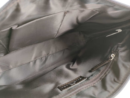 BALENCIAGA all-over print one-shoulder bag in beige nylon