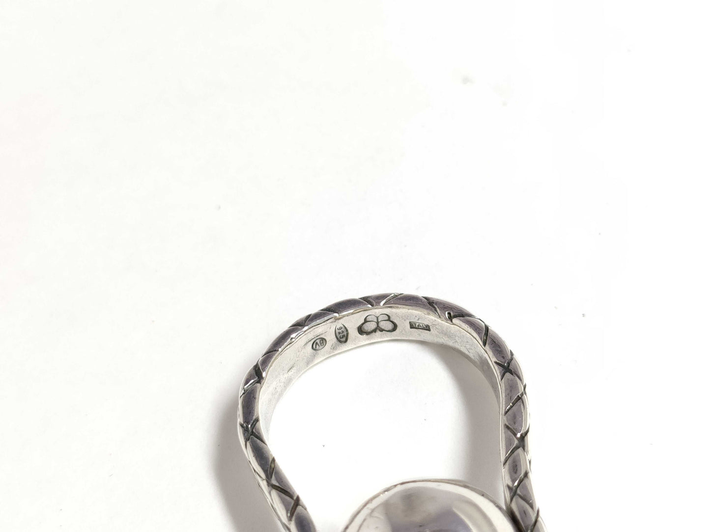 BOTTEGA VENETA Intrecciato Ring, Ball 925 Ring