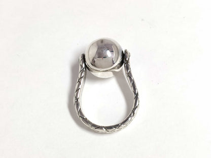BOTTEGA VENETA Intrecciato Ring, Ball 925 Ring