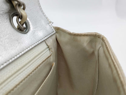 CHANEL New Travel Line Chain Silver Shoulder Bag