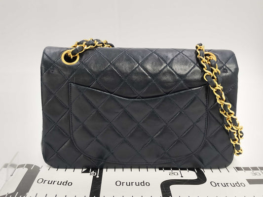 CHANEL Matelasse 23 Lambskin Double Flap Chain Shoulder Bag with Seal