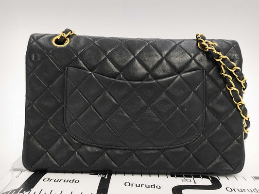 CHANEL Matelasse 25 Coco Mark Double Flap Chain Shoulder Bag with Sticker and Card