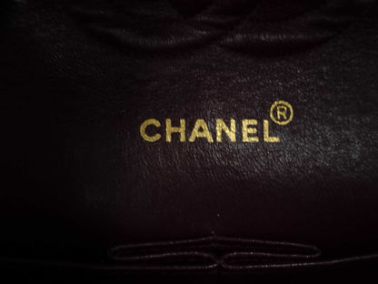 CHANEL Matelasse 25 Coco Mark Double Flap Chain Shoulder Bag with Sticker and Card