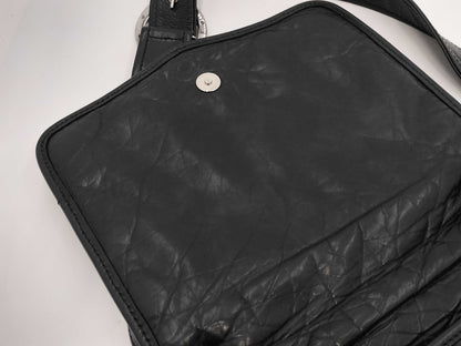 CHANEL Matelasse CHANEL Logo Shoulder Bag Black with G Card and Seal