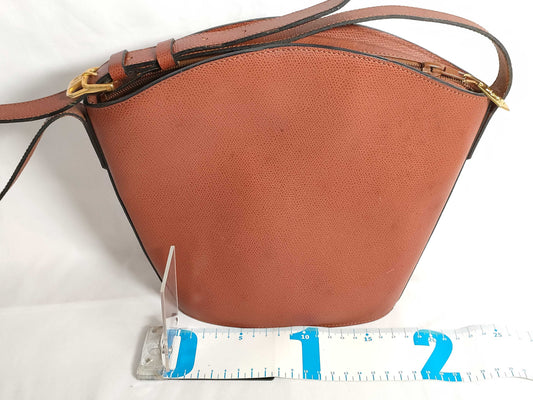 Yves Saint Laurent Studded Vintage Brown Shoulder Bag