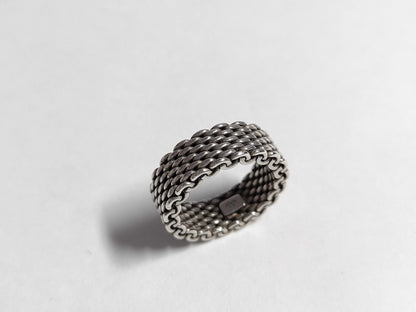 Tiffany & Co. Tiffany Somerset Narrow Mesh Ring, Size 9