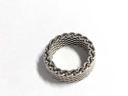 Tiffany & Co. Tiffany Somerset Narrow Mesh Ring, Size 9