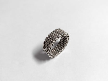 Tiffany & Co. Tiffany Somerset Narrow Mesh Ring, Size 9