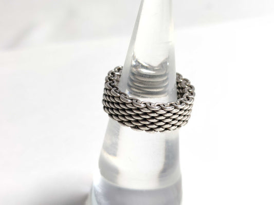 Tiffany & Co. Tiffany Somerset Narrow Mesh Ring, Size 9